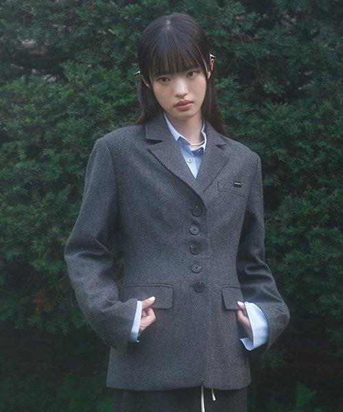 CLASSIC RIBBON JACKET (CHARCOAL)
