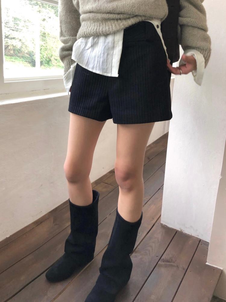 corduroy short pants (2colors)
