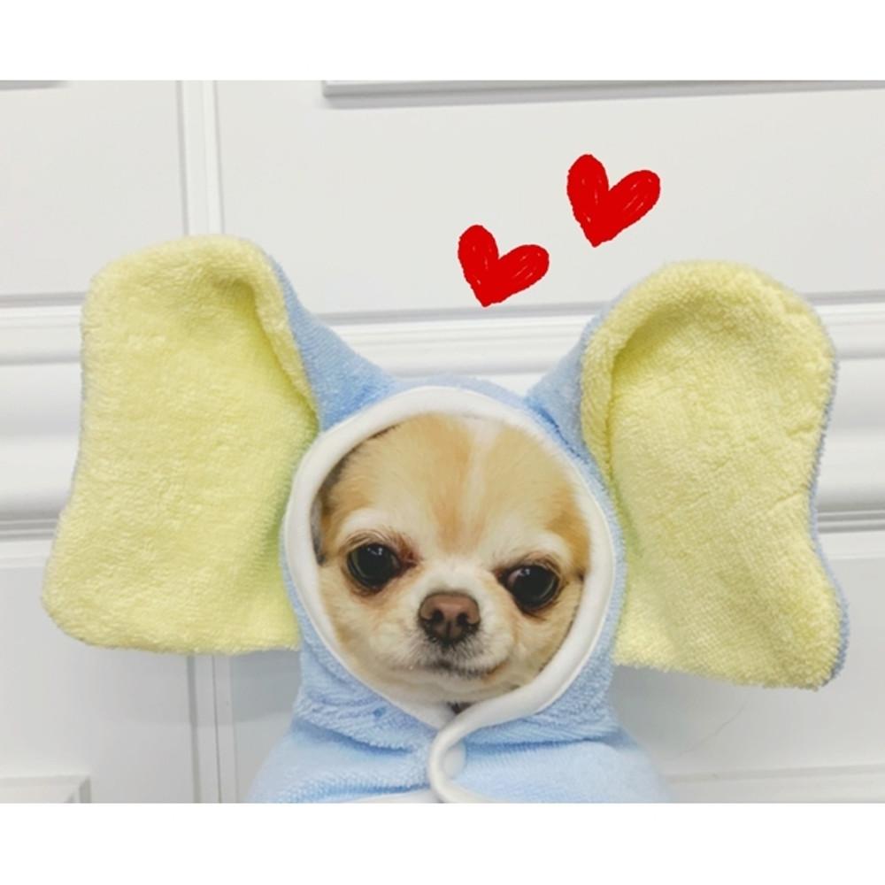 [바이올독] [코끼리가운] 강아지가운,반려견수건,애견목욕가운,애완견비치타올