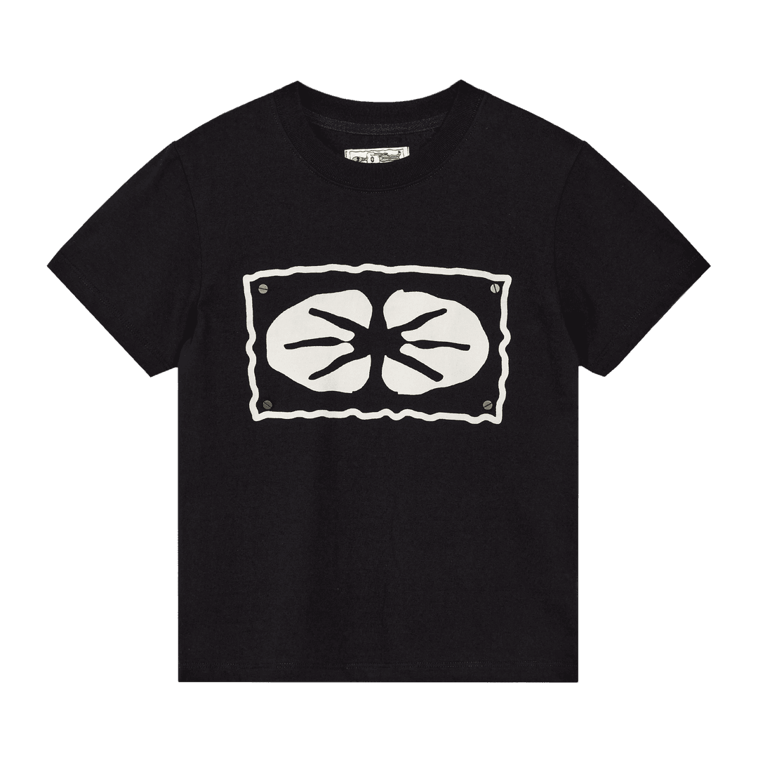 Star Logo Nail 1/2 T-Shirt Small Fit Black