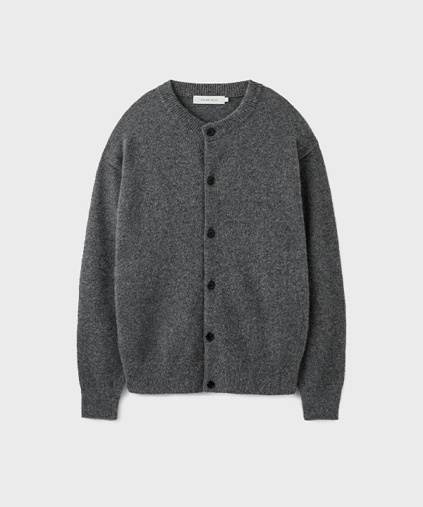 AURORA ALPACA CROP CARDIGAN [MELANGE GREY]