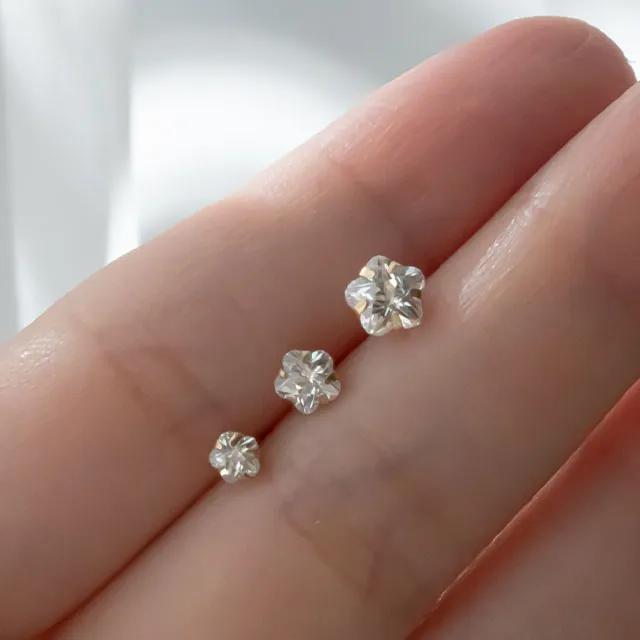 [주문폭주/오늘출발]14k 플라워 꽃 큐빅 피어싱 귀걸이