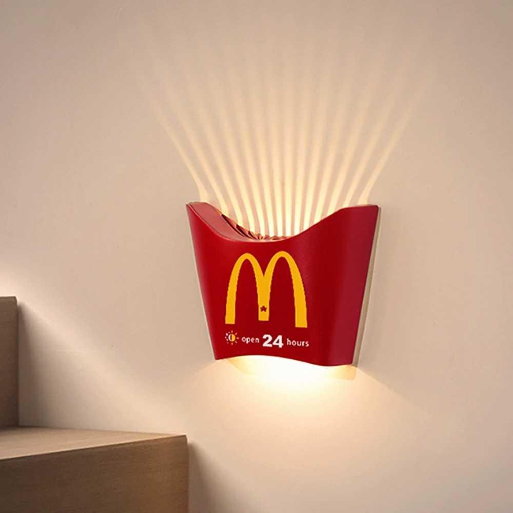 맥도날드조명 특이한조명 감자칩조명 재밌는조명