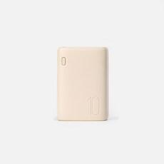 [JAJU/자주] 작고 가벼운 고속 충전 보조 배터리(10 000mAh)_크림엘로우