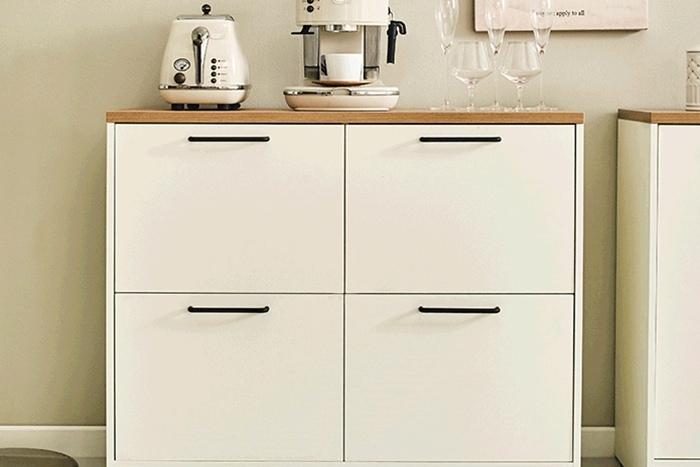 Tribeca 주방/거실 콘솔수납장+상부장 추가선택