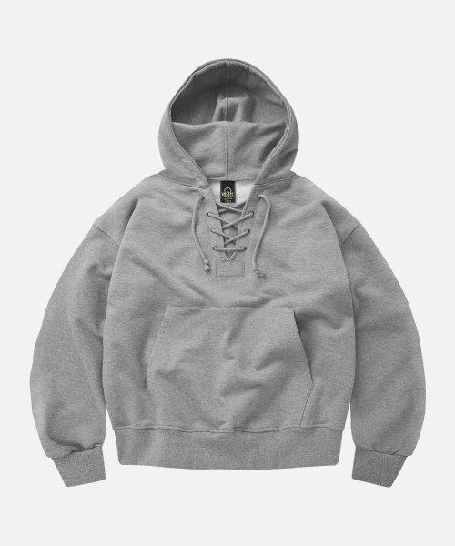 USN ANORAK SWEAT HOODY _ GRAY