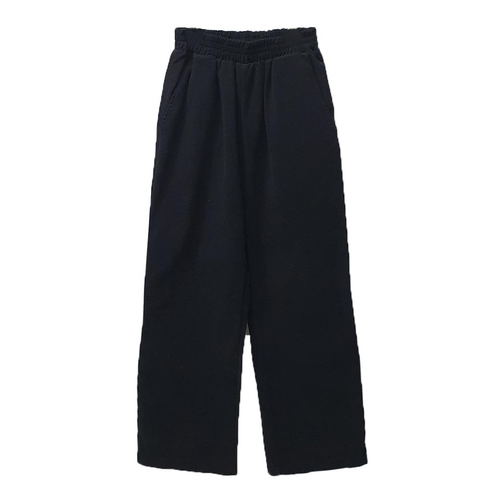 피치 밴딩 와이드 면팬츠 (4color)