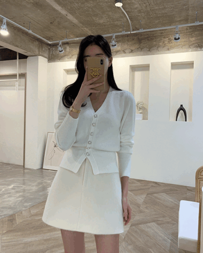 스텔라 진주 V 가디건