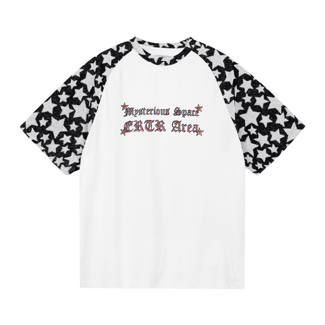 Star Raglan 1/2 T-Shirt Black