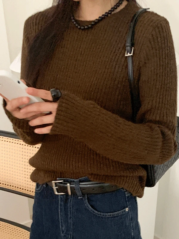 클로븐 소프트 골지 울니트