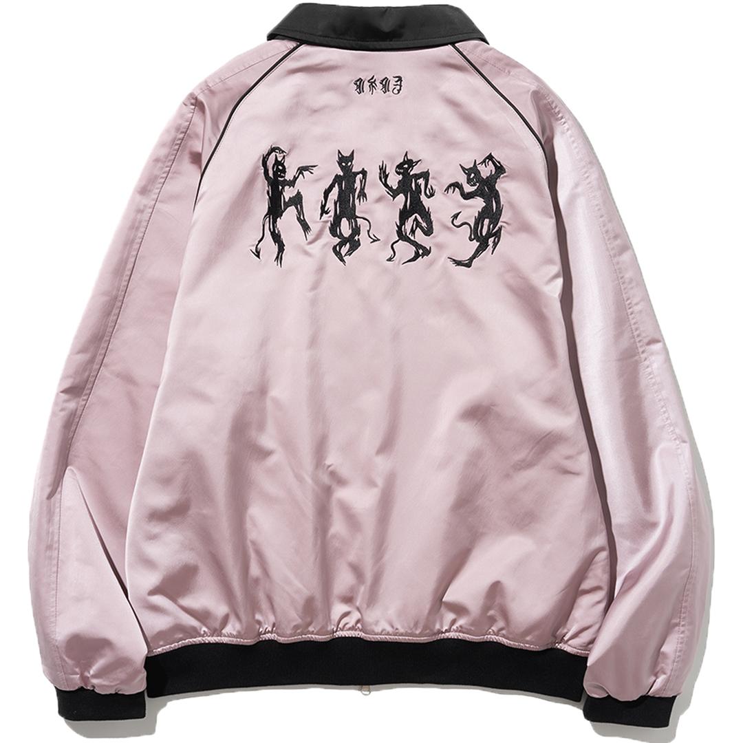 4Devils Satin Blouson Jacket - Pink
