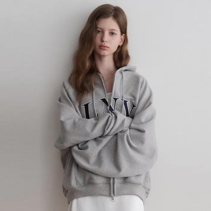 LNV Hoodie zip up (grey)