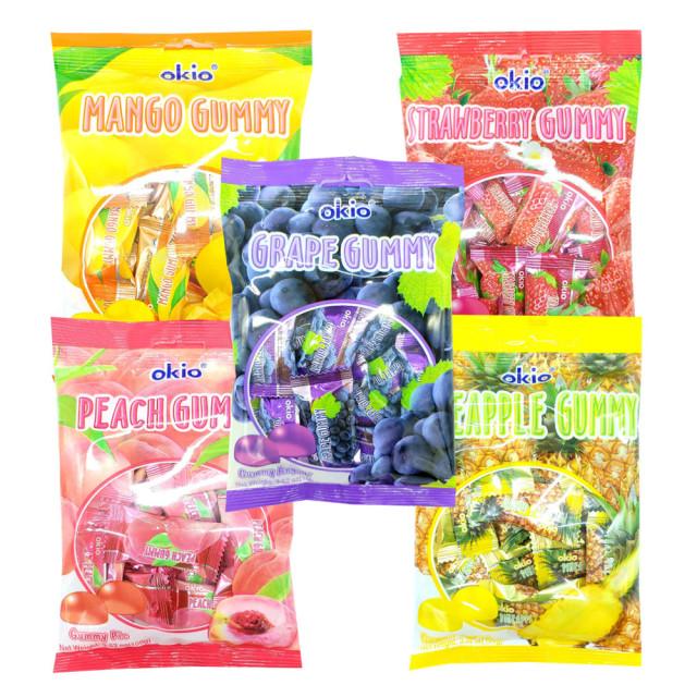 오키오 젤리 100g 포도 망고 딸기 파인애플 복숭아