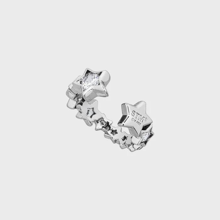 NO.559 [SILVER] STAR CUBIC RING