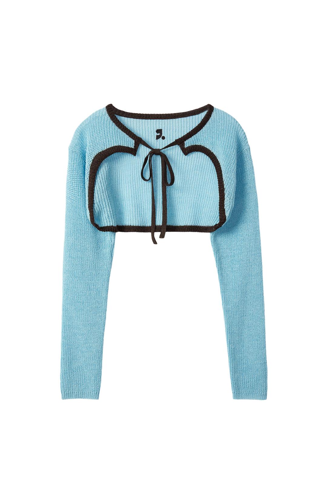 RR KNIT BOLERO - SKY BLUE