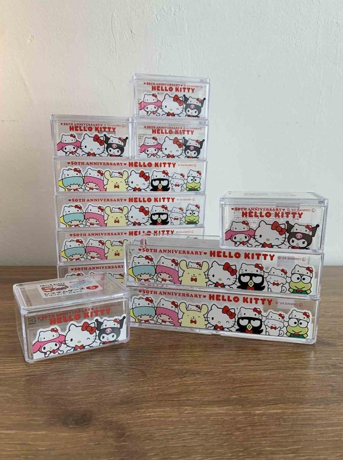 헬로키티 탄생 50주년 기념 시스템 수납함 케이스 S, M(전2종, 1개입)