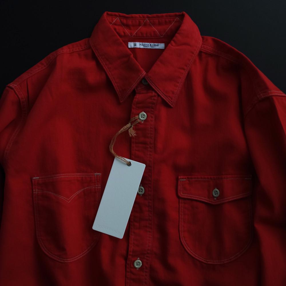 [MAATEE&SONS] MAD WORK SHIRT (RED)