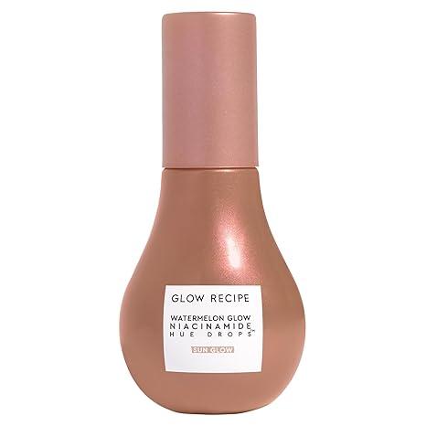 Glow Recipe Niacinamide Hue Drops Face Serum - Tinted Serum + Glow Drops to Bronze, Brighten & Hydrate - Skincare Makeup Primer & Highlighter to Blur Pores for a Glowy, Even Skin Tone - Sunglow (40ml)