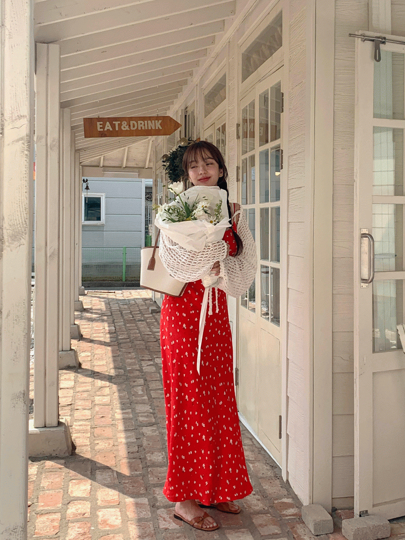 하와이안 원피스 (2color) 나시원피스/스퀘어원피스/슬리브리스원피스/레이어드원피스/플레어원피스/피크닉//여행룩/해외여행/비치원피스/휴양지원피스/뷔스티에원피스/쉬폰원피스/여름원피스/나시원피스