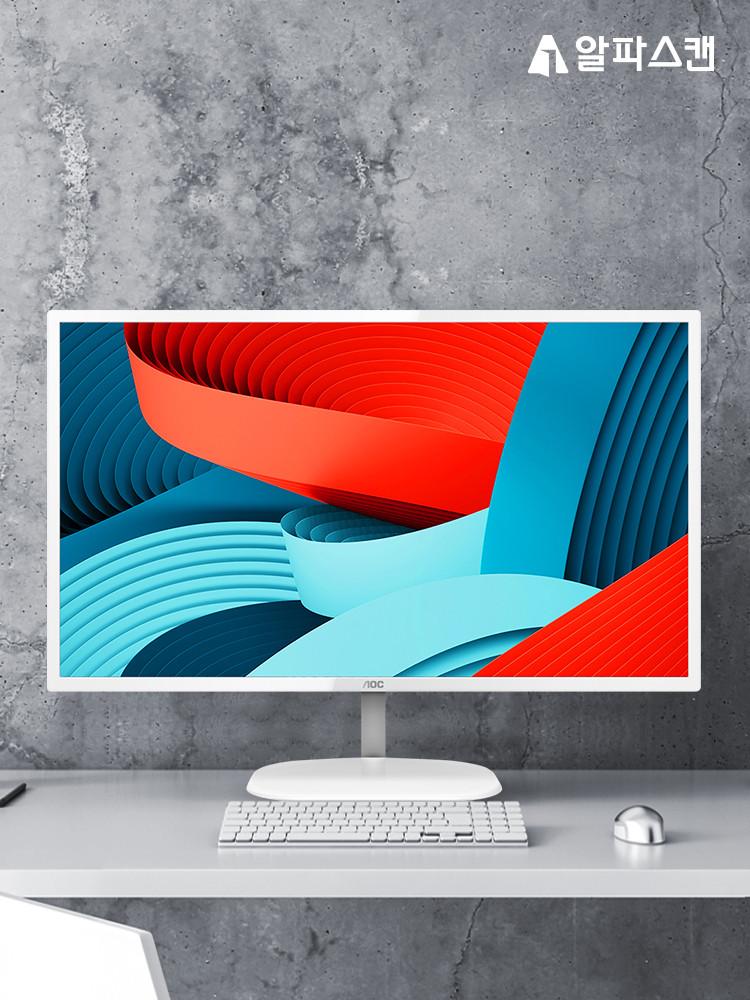 알파스캔 AOC Q32V3S QHD IPS 시력보호 무결점 32인치 화이트 컴퓨터 모니터