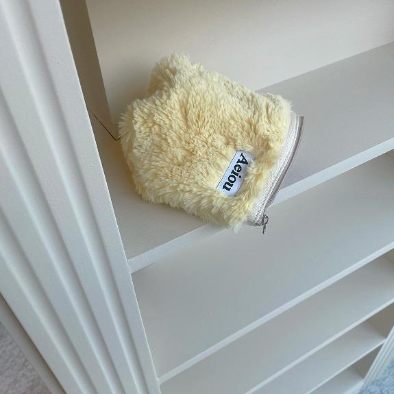 Aeiou Basic Pouch (M size)Fur Castella