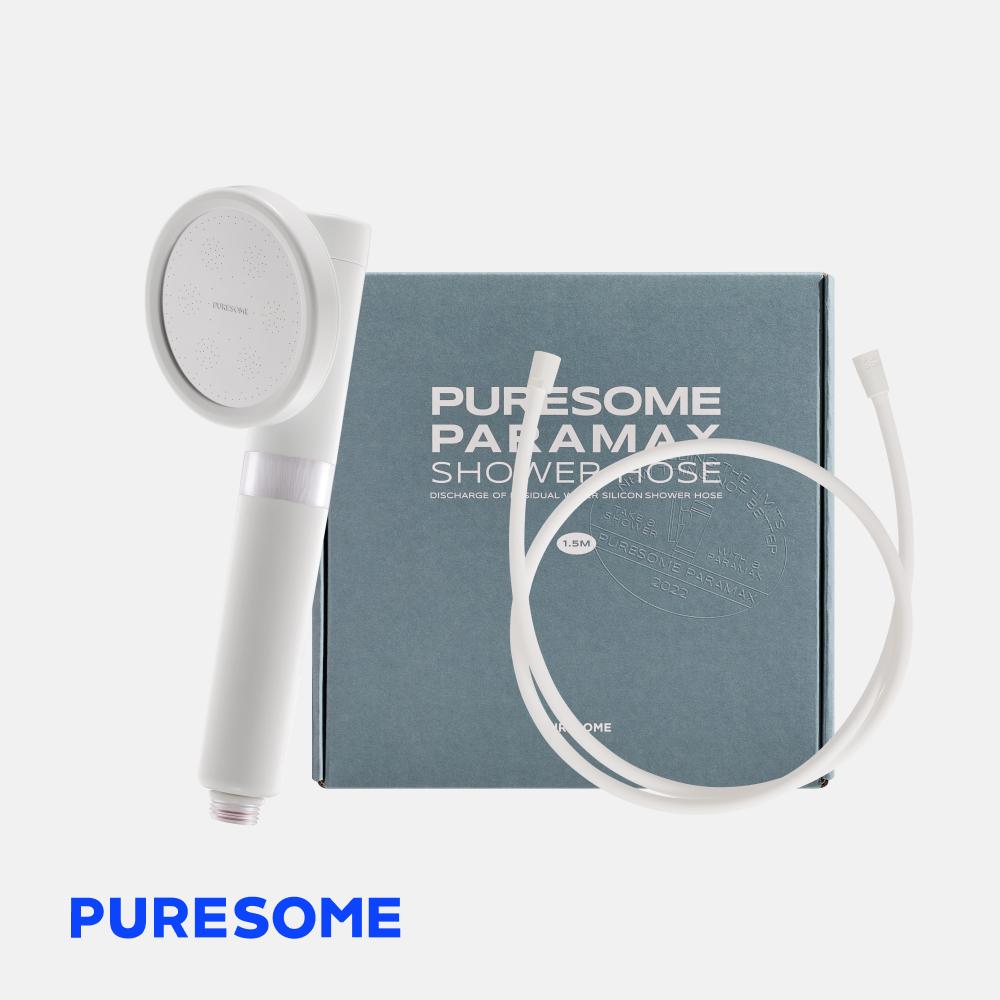 [SET] 퓨어썸 파라맥스 필터 샤워기+실리콘 샤워호스 1.5M 2M 중공사막 샤워기