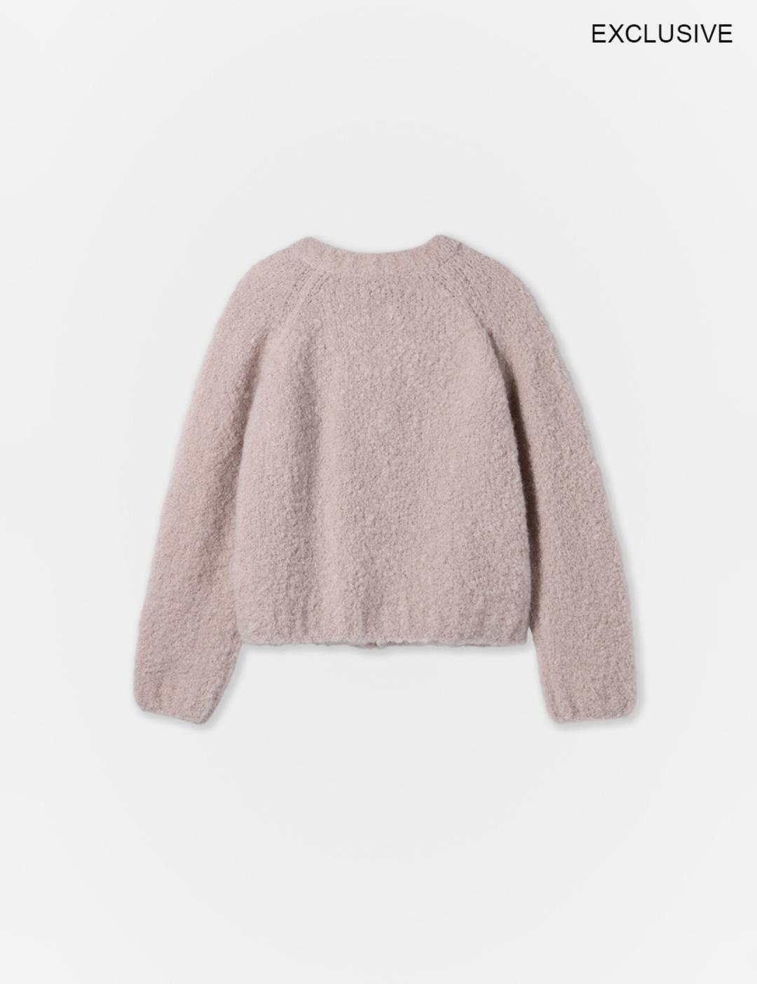 Superkid Mohair Cardigan (Pink Beige)