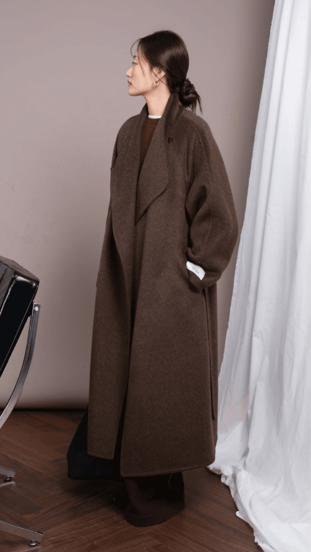 1+1 EVENT DRESSIA 프리미엄 야크울 더블페이스 롱 코트