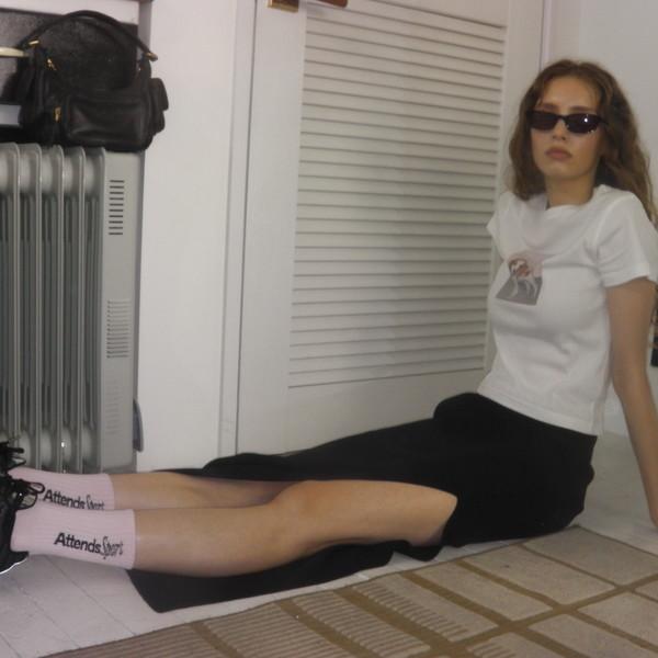 Attends sport socks 3packs (Baby pink)