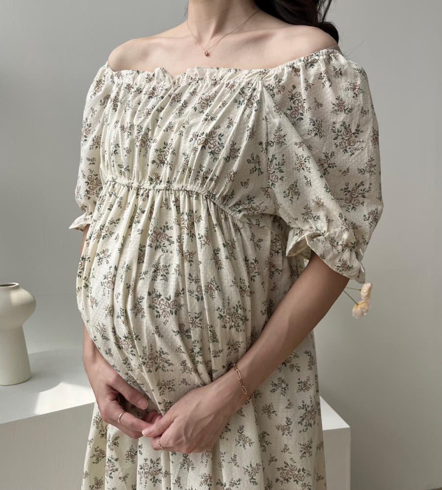 면100 마망 홈웨어 임부복 원피스 임산부 만삭까지