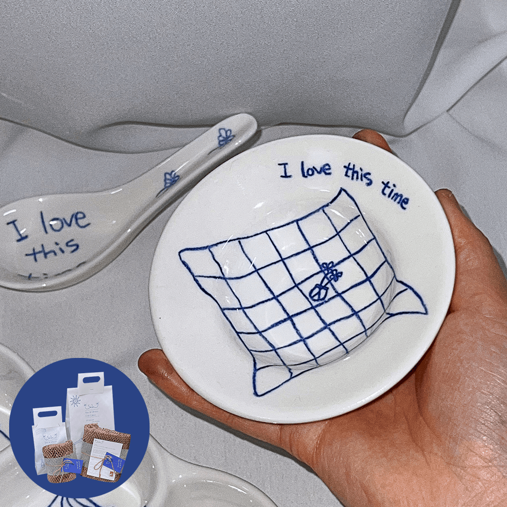 [지중해 시리즈] "사부 Sabu" 레스토랑 테이블 종지그릇 10.5cm (블루, 감성 접시, 집들이/가벼운 이사 선물)