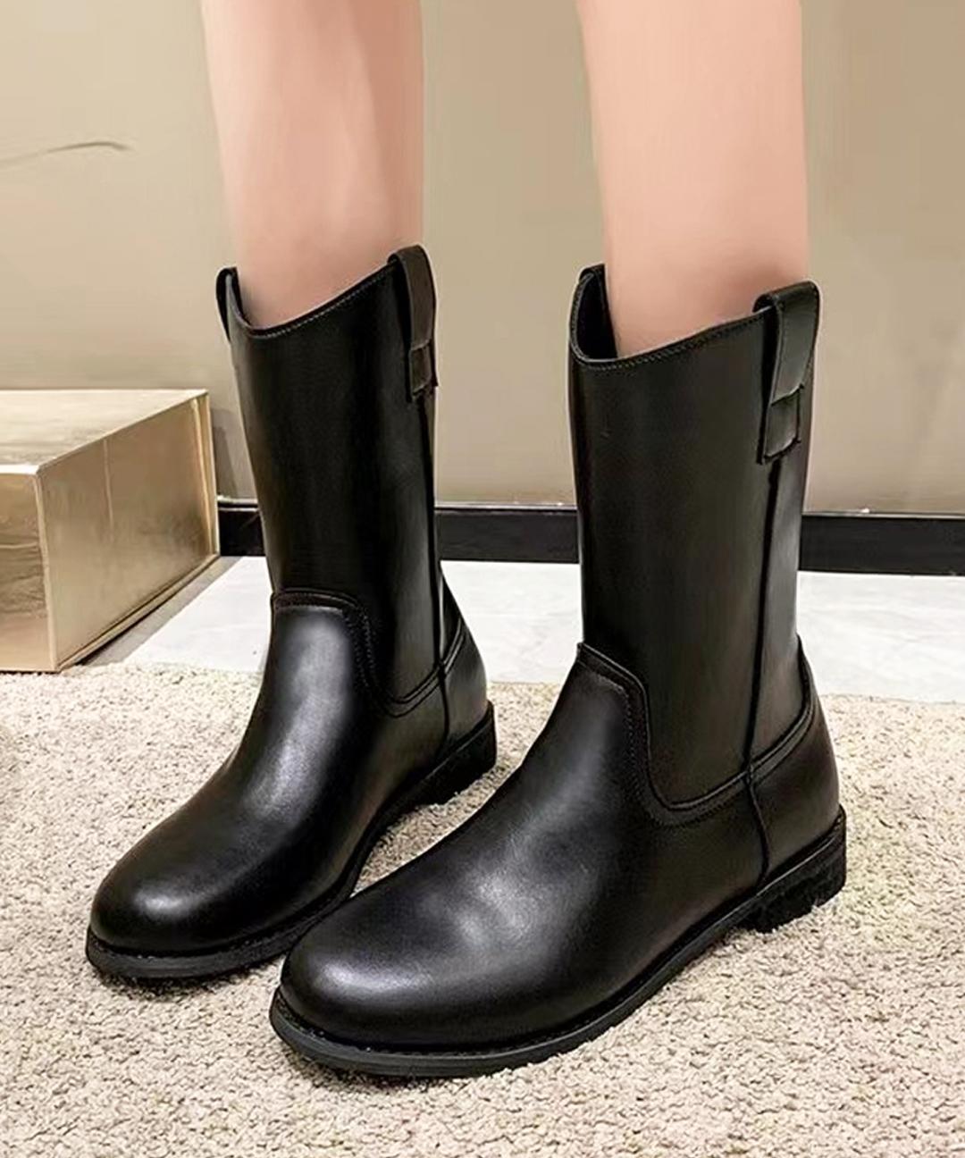 메리고 스웨이드 미들부츠 웨스턴 하프 여성 부츠 (2cm, 2color)