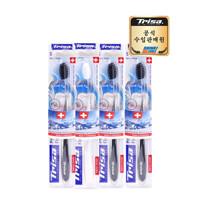 트리사 프로필락 파인팁 미세모 4개입 백화점칫솔(색상랜덤)