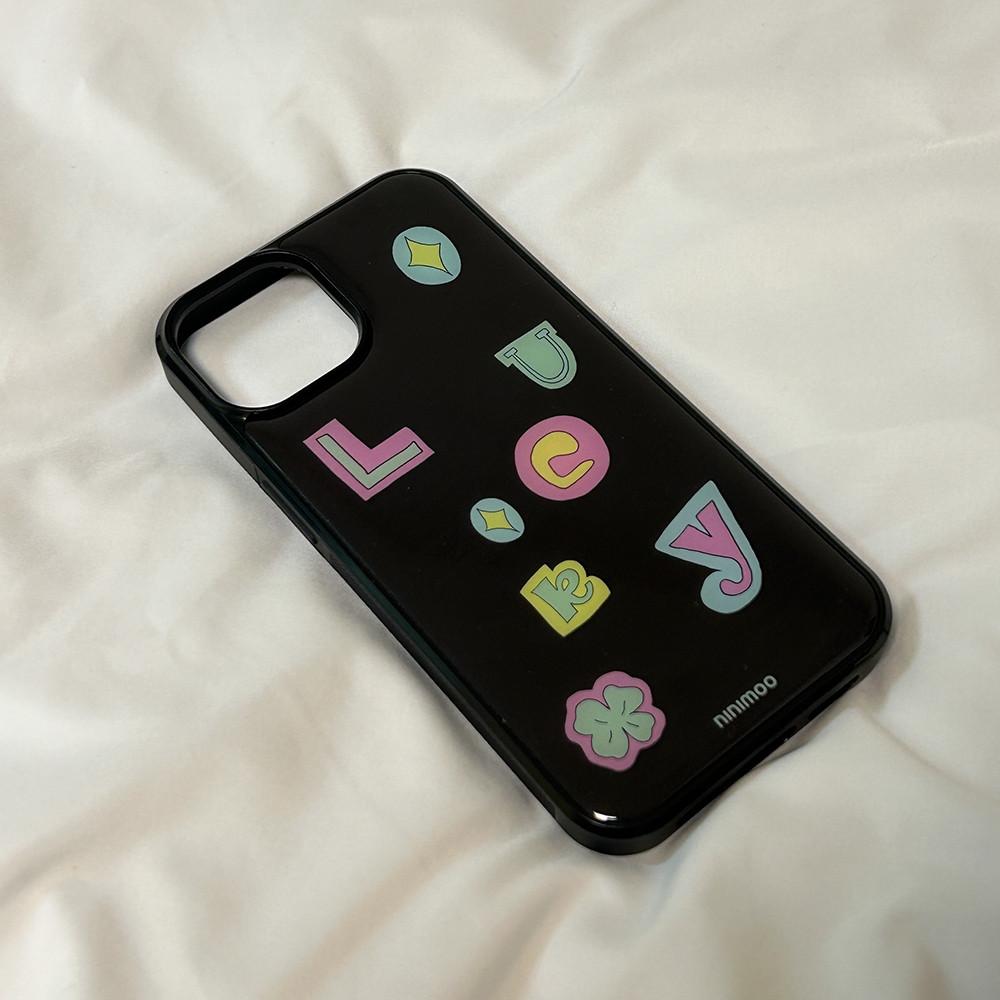 아이폰 케이스 에폭시범퍼 Lucky drawing iPhone case