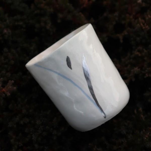 silver grass tea cup