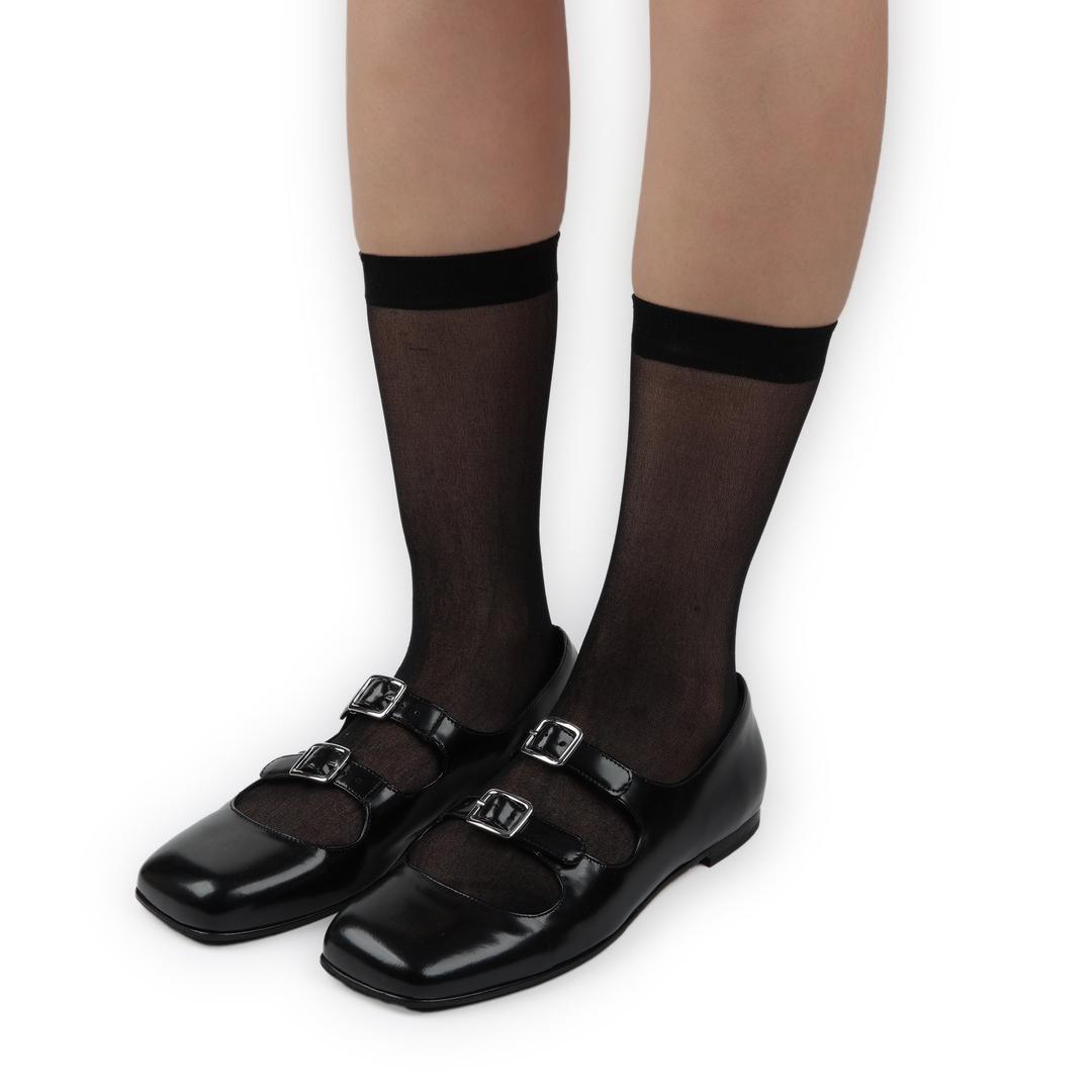 블랙 스타킹 양말 3세트