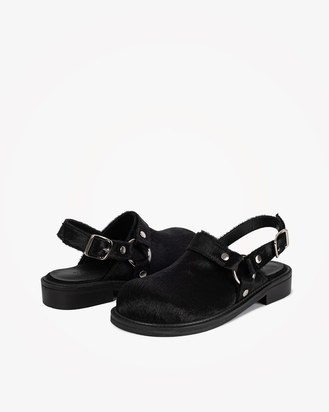 PP SIGNATURE  BIKER CLOGS (BLACK)
