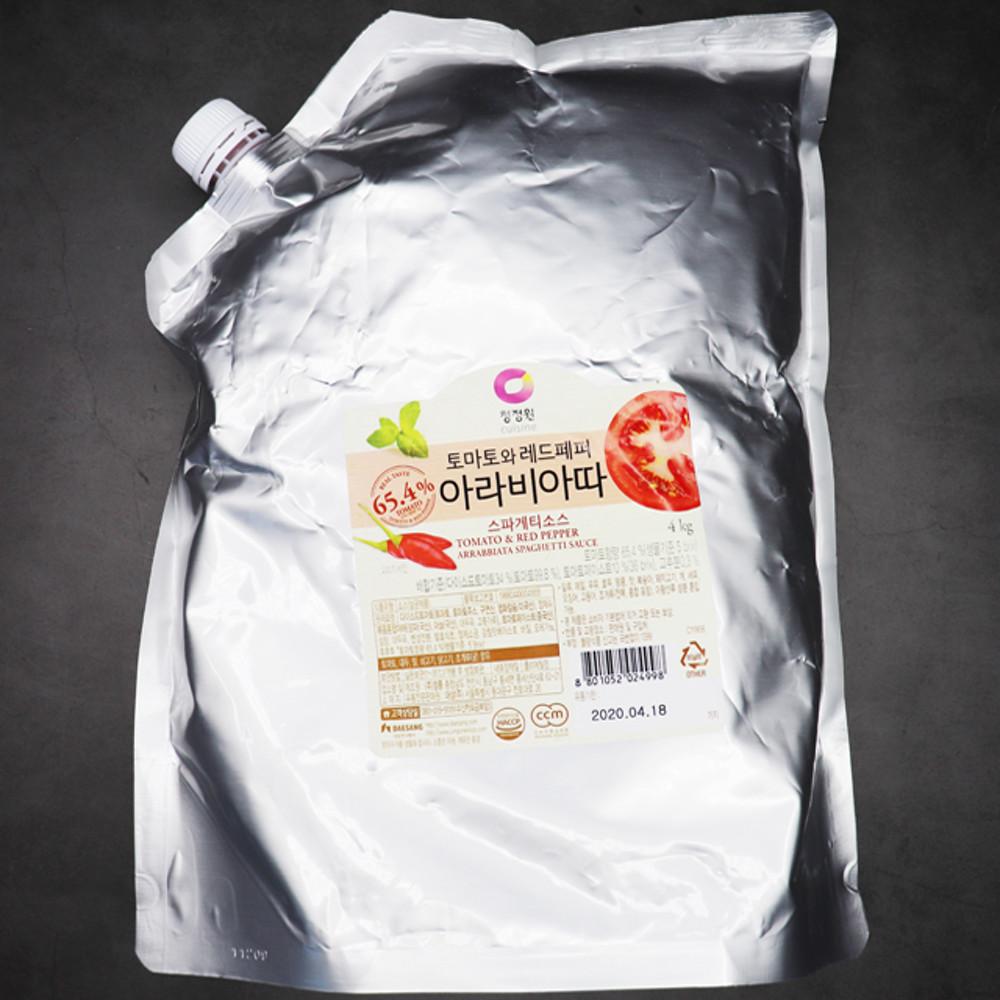 청정원 아라비아따 파스타소스 4kg 대용량