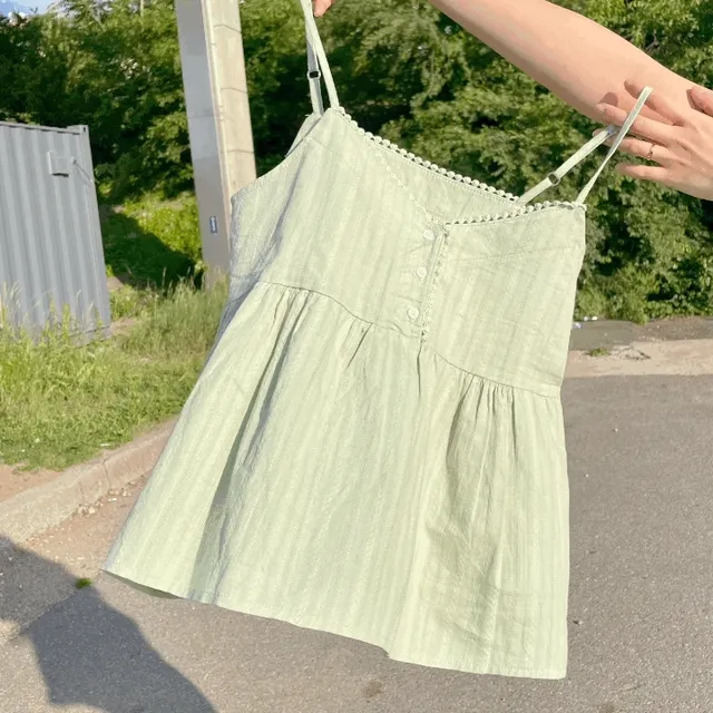 [주문폭주] 미니 레이스 레이어드 나시 블라우스