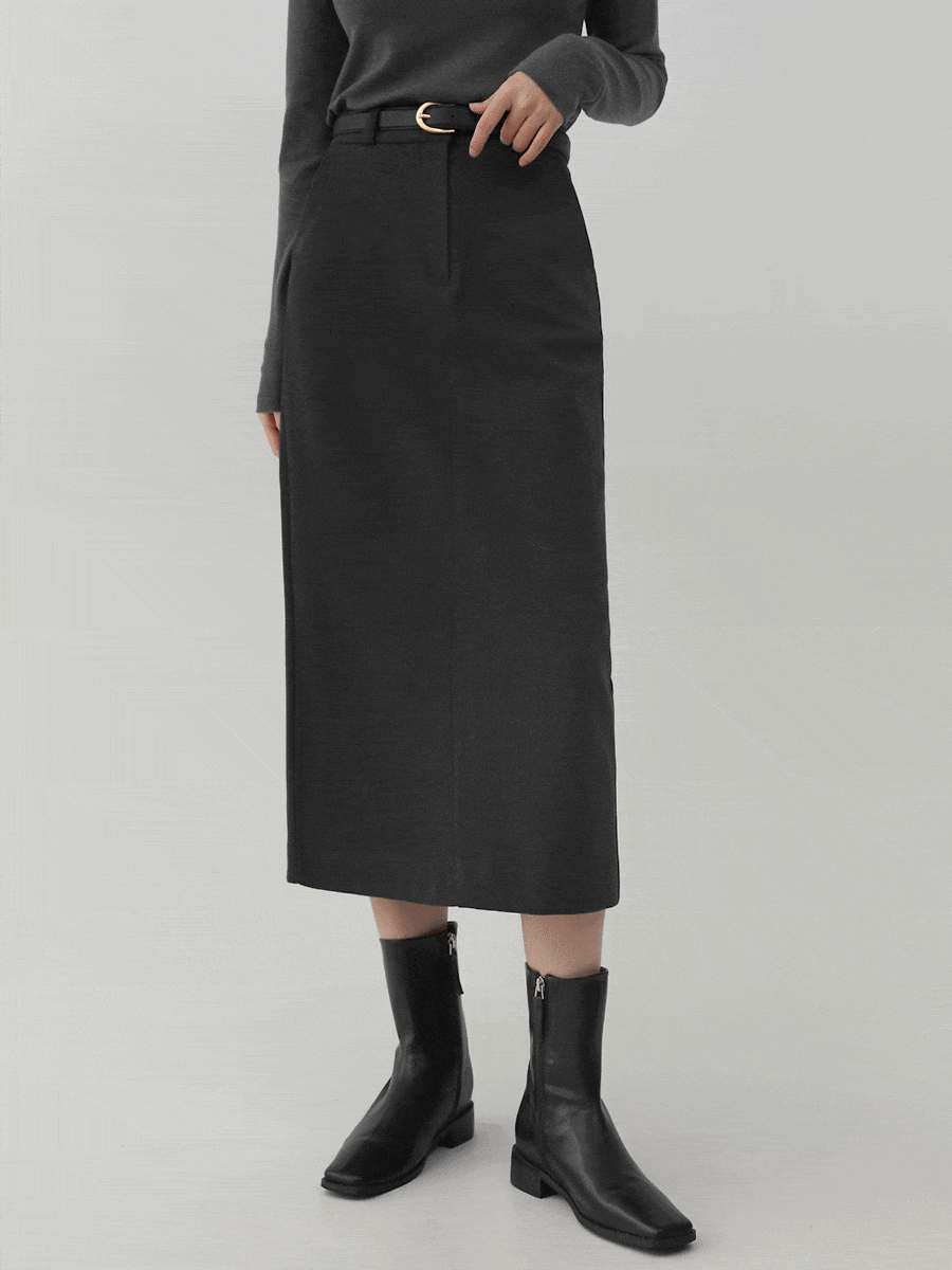 [150/160.ver] LONG SKIRT.003 -기모안감/2color/3size