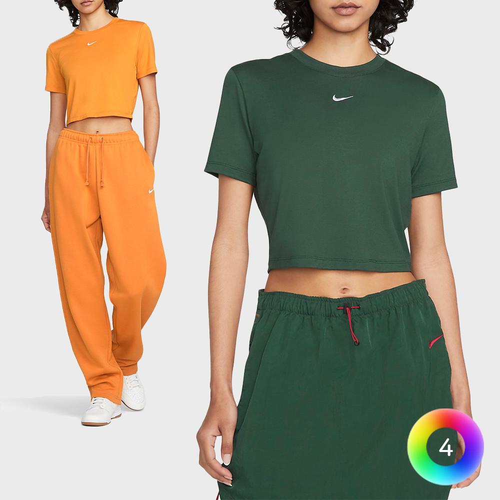 나이키 스포츠웨어 에센셜 여성 크롭 탑 반팔 티셔츠 4종 모음 DD1328