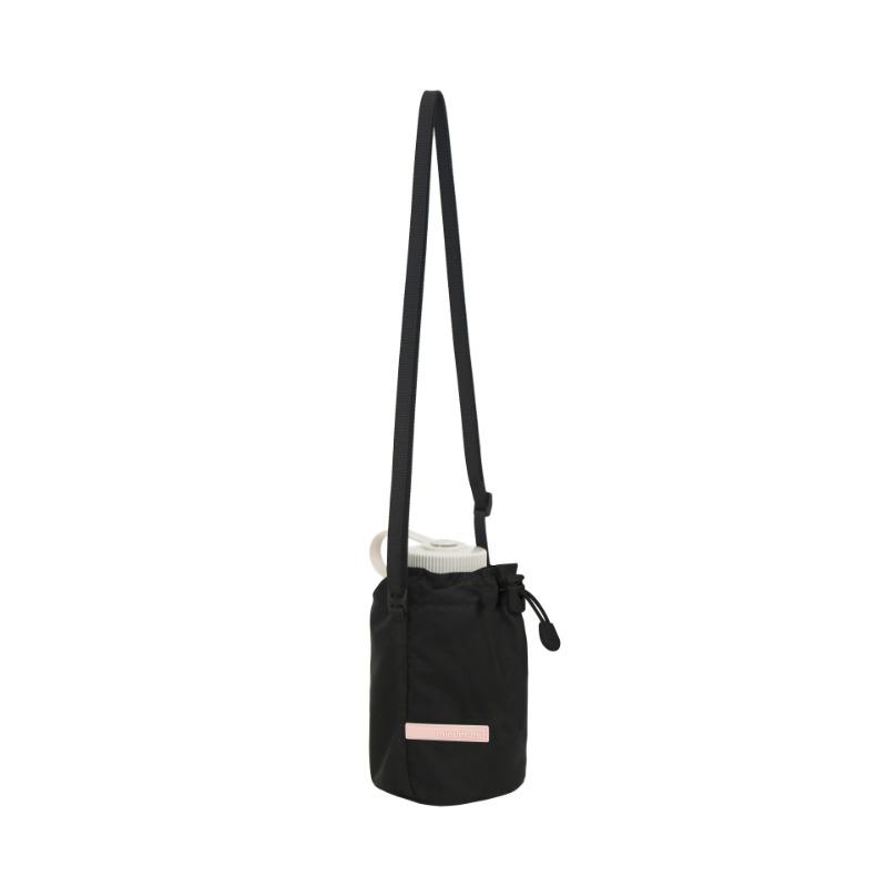 bask circle string - black