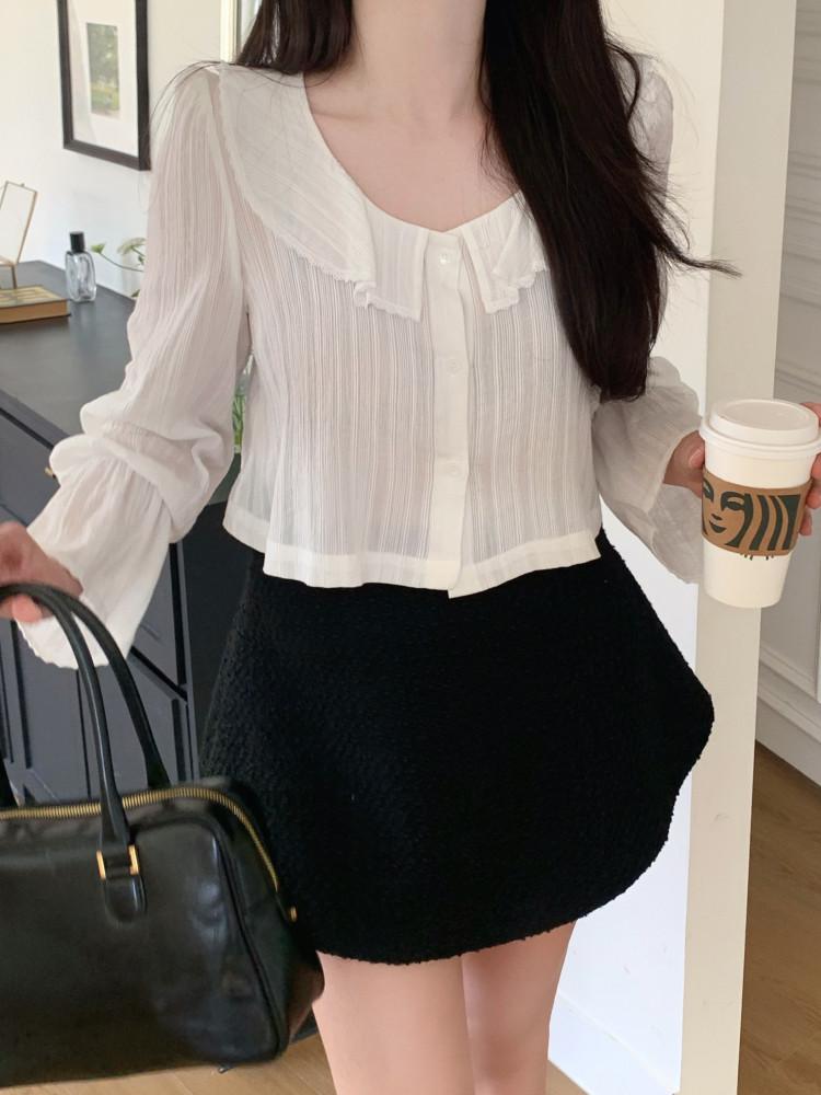 [NEW] 허밍 레이스 블라우스 (3color)