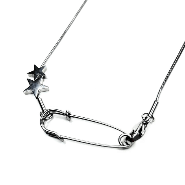 [케플러 휴닝바히에 착용] 전체 써지컬 Clipping Necklace 별 클립 스트릿 유니크 뱀줄 스네이크 네크리스 목걸이