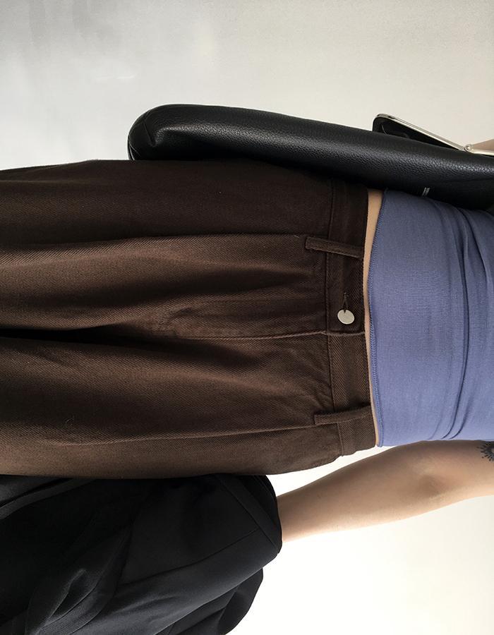 유어즈 Brune Cotton Wide Pants 브룬 코튼 와이드 팬츠 (S/M/L)