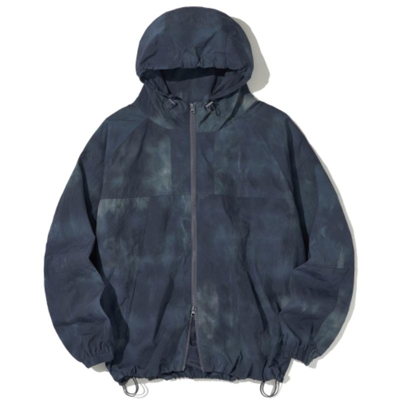 Tie-dye Nylon Hood Jumper_Blue_OL266