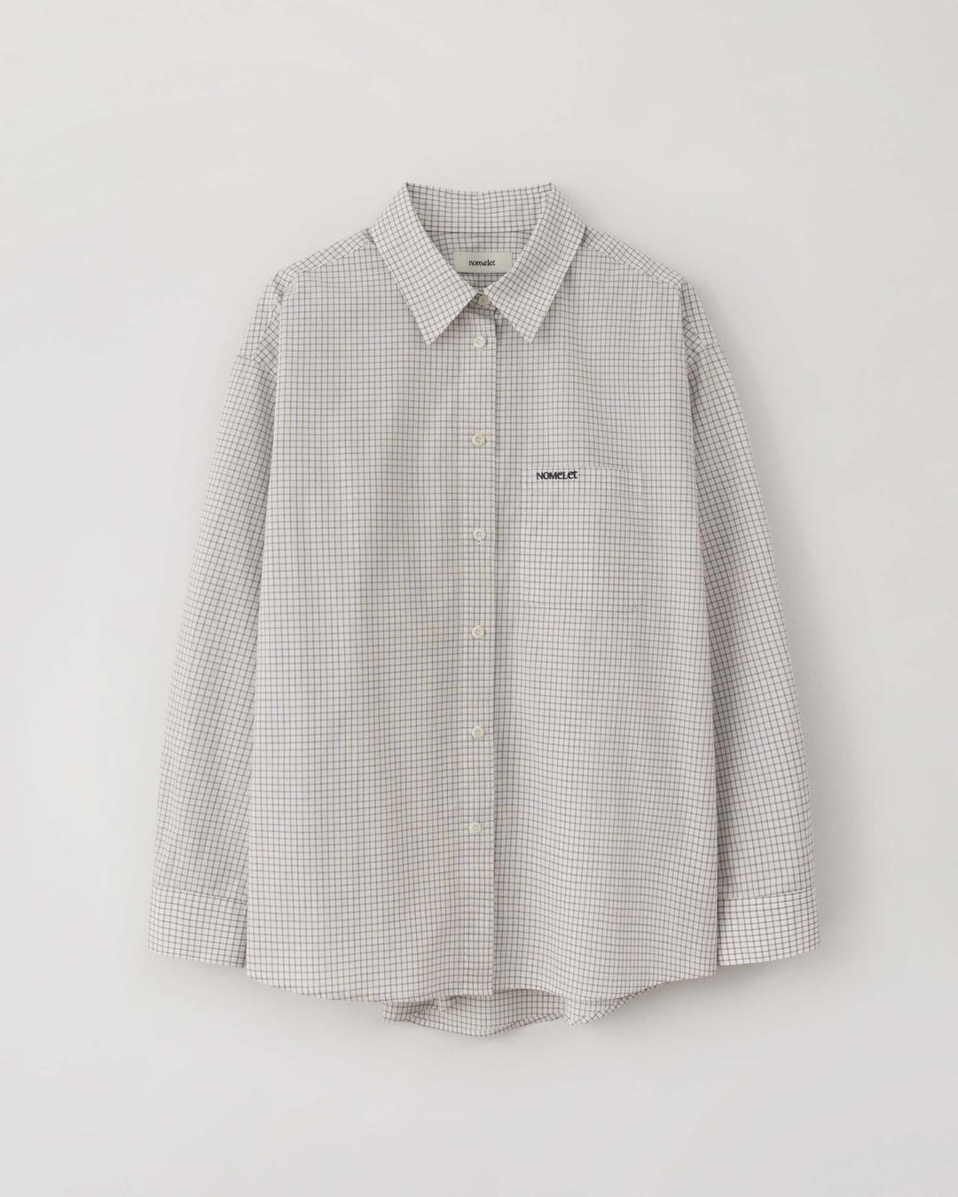 Clean 클린 체크 셔츠 - blue check