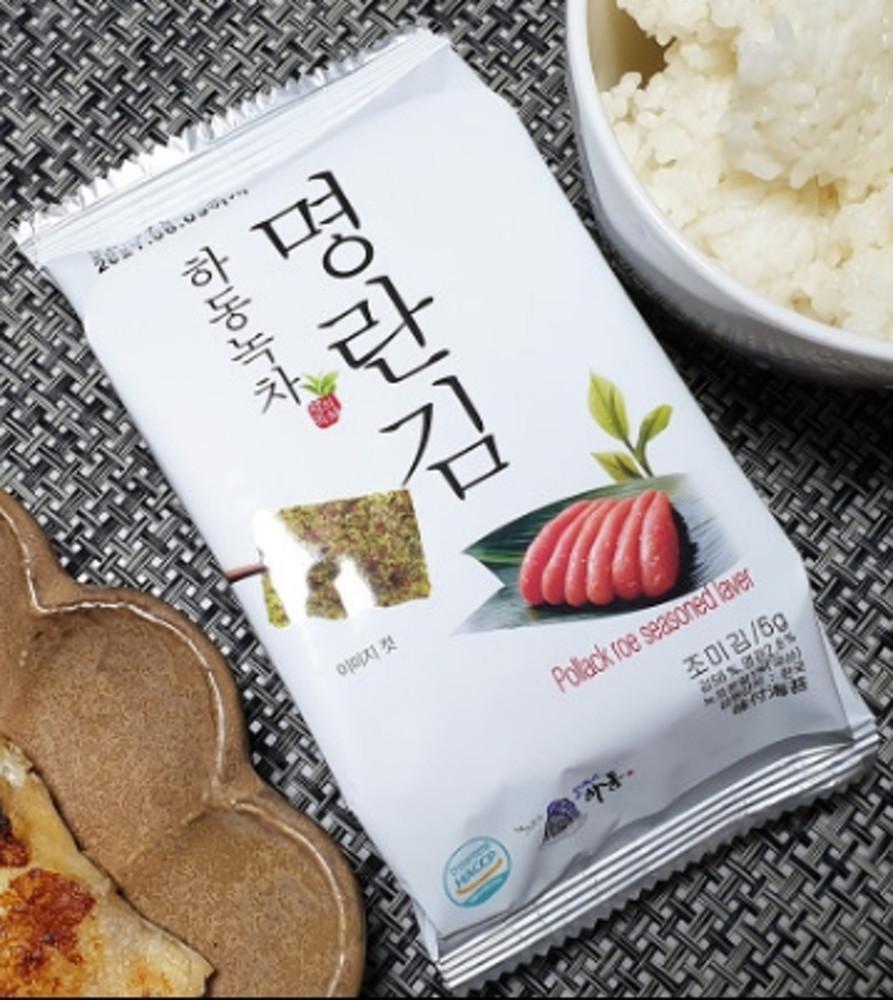 하동 녹차 명란김 24봉 선물세트 실속형 도시락 조미 맛 김 [원산지:국산(경상남도 하동군)]