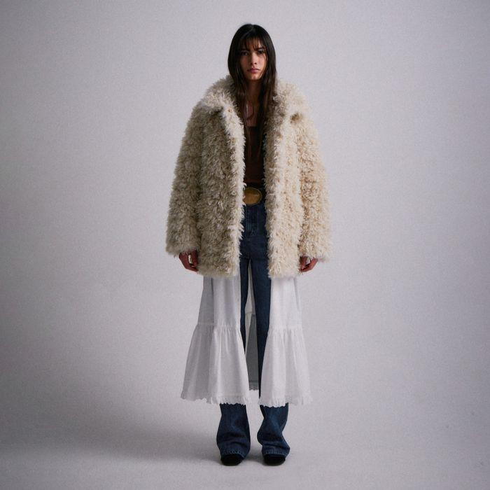 PVIL Cindy Fur Coat(Vanilla)