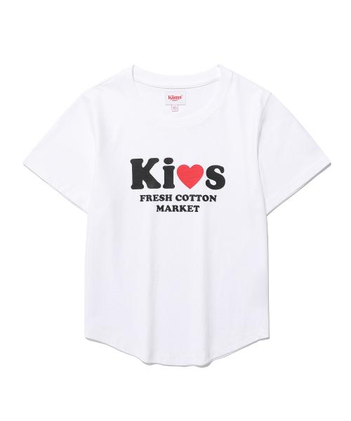 I Love Kiss Tee White